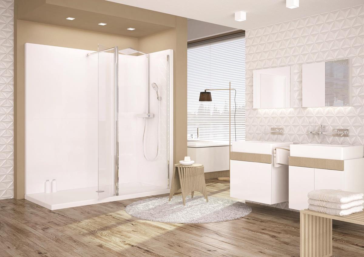 Bodengleiche Luxus-Design-Dusche